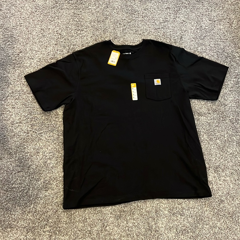 Carhartt Men's Short Sleeve Pocket Tee in Black